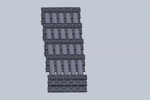 Ecological packaging roll cradle  mould pulp for film cloth tank tube